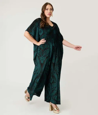 Unique Vintage Caftan Jumpsuit In Multi