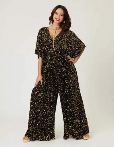 Unique Vintage Caftan Jumpsuit In Multi