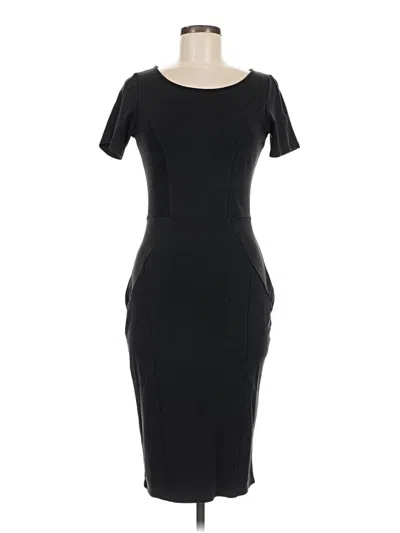 Pre-owned Unique Vintage Casual Dress In Black