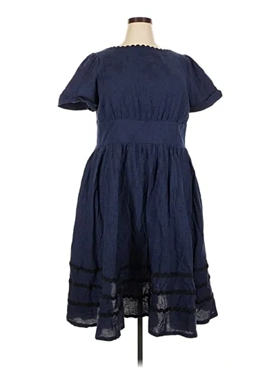Pre-owned Unique Vintage Casual Dress In Blue