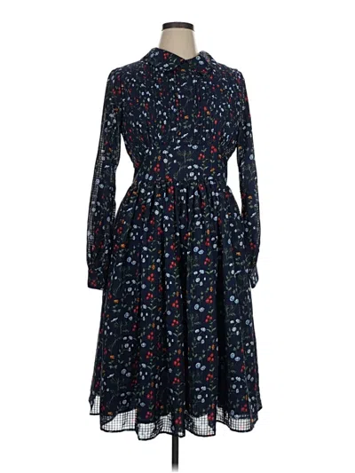 Pre-owned Unique Vintage Casual Dress In Blue