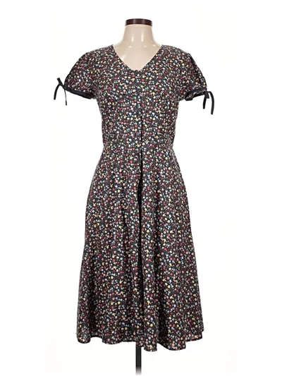 Pre-owned Unique Vintage Casual Dress In Brown