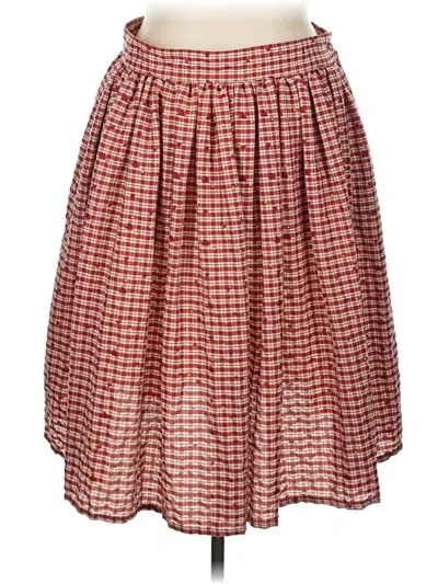 Pre-owned Unique Vintage Casual Skirt In Red