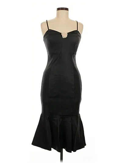 Pre-owned Unique Vintage Cocktail Dress In Black