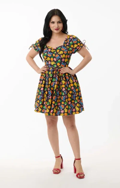 Unique Vintage Dakota Fit & Flare Dress In Multi