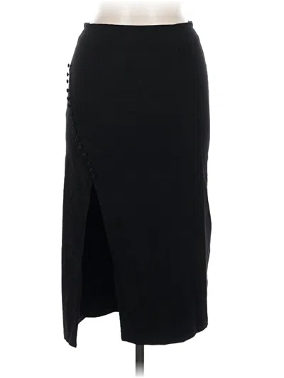 Pre-owned Unique Vintage Formal Skirt In Black