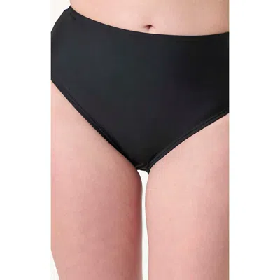Unique Vintage High Leg Daphne Swim Bottoms In Black