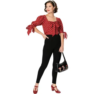 Unique Vintage High Waist Cigarette Pants In Black