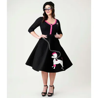 UNIQUE VINTAGE UNIQUE VINTAGE HIGH WAIST SODA SHOP SWING SKIRT