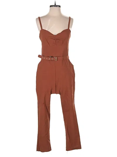 Pre-owned Unique Vintage Jumpsuit In Brown