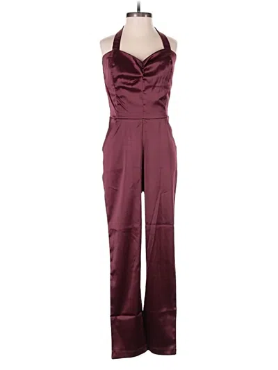 Unique Vintage Jumpsuit In Burgundy