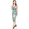 Unique Vintage Leilani Sleeveless Sarong Dress
