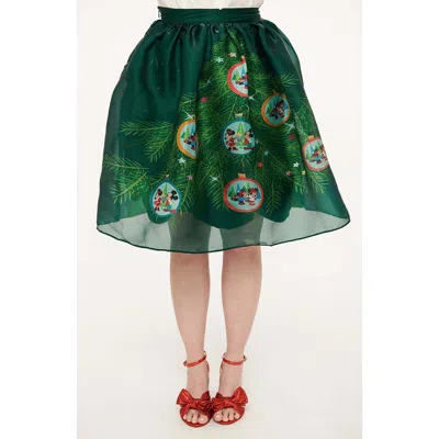 Unique Vintage Light Up Tulle Ballerina Skirt In Green Mickey
