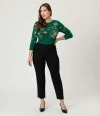 Unique Vintage Minou Sweater In Green
