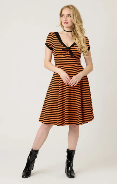 Unique Vintage Natalie Swing Dress In Multi