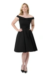 UNIQUE VINTAGE UNIQUE VINTAGE OFF THE SHOULDER SWING DRESS