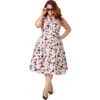 Unique Vintage Plus Size 1950s Shirt Dress In Multi