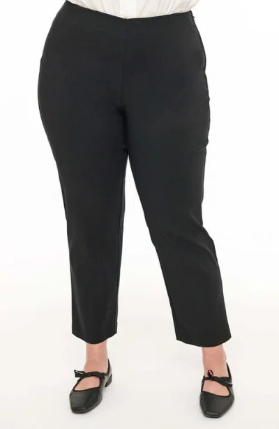 Unique Vintage Plus Size 1960s Cigarette Pants In Black
