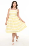 Unique Vintage Plus Size 1960s Swing Sundress