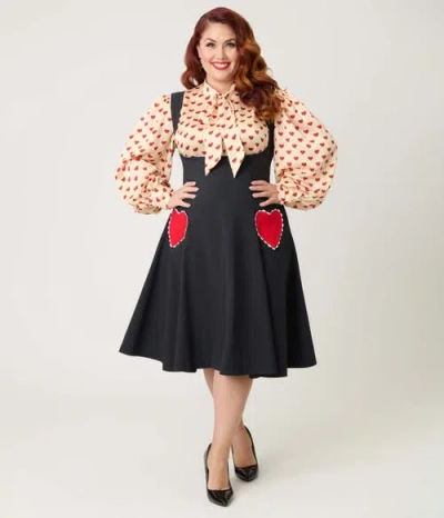 Unique Vintage Plus Size Amma Swing Skirt In Multi