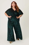 Unique Vintage Plus Size Caftan Jumpsuit In Multi