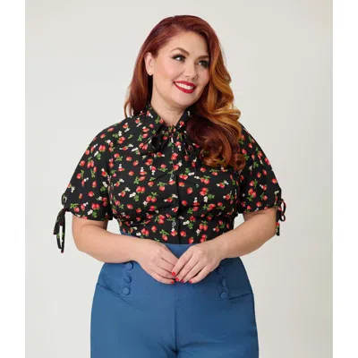Unique Vintage Plus Size Chita Blouse In Brown