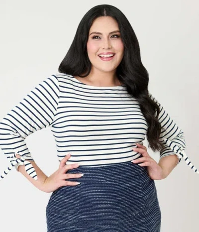 Unique Vintage Plus Size Gracie Top In Multi