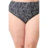 Unique Vintage Plus Size High Leg Daphne Swim Bottoms