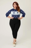 Unique Vintage Plus Size Minou Sweater In Multi