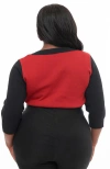 Unique Vintage Plus Size Minou Sweater In Burgundy