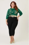 Unique Vintage Plus Size Minou Sweater In Green