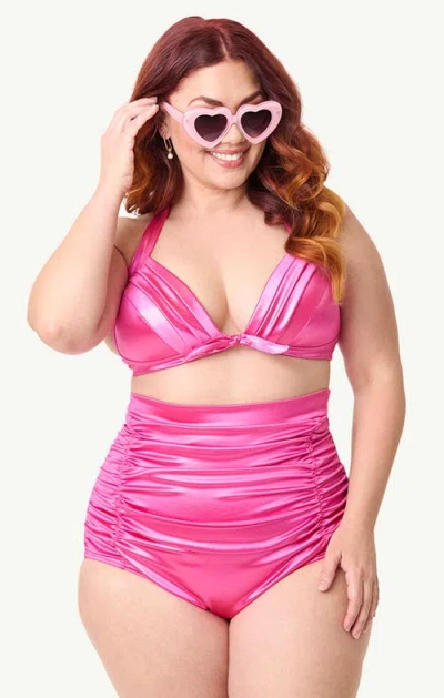 Unique Vintage Plus Size Monroe Halter Bikini Top