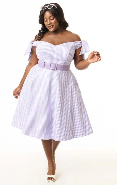 Unique Vintage Plus Size Prairie Swing Dress In Multi