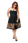 Unique Vintage Plus Size Rachel Swing Dress In Multi