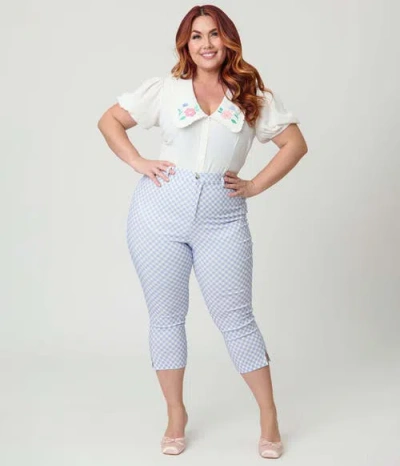 Unique Vintage Plus Size Rachelle Capri Pants In Multi
