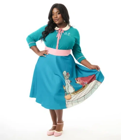 Unique Vintage Plus Size Vivien Swing Skirt