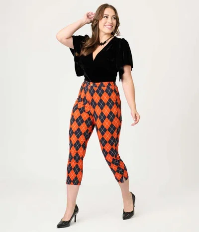 Unique Vintage Rachelle Capri Pants In Multi