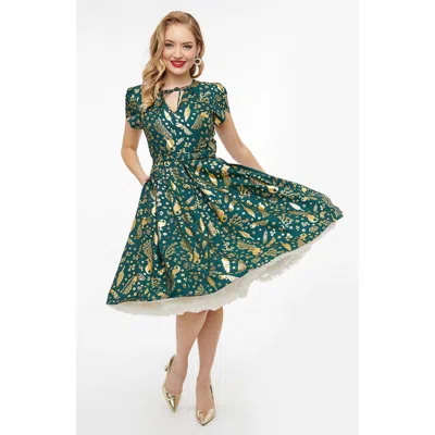 green emerald velvet dress Tina Holly Couture TE820 Peacock Emerald Green Satin V Front Silky For main image 1