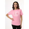 Unique Vintage Unisex Graphic Tee In Pink