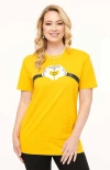 Unique Vintage Unisex Graphic Tee In Yellow