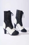 Unique Vintage Victorian Boots In Black & White