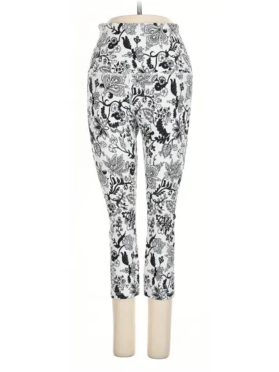 Pre-owned Uniquely Lorna Jane Active Pants In White