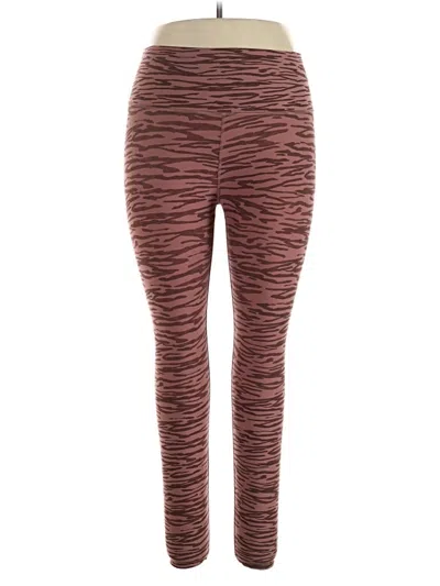 Pre-owned Uniquely Lorna Jane Leggings In Brown