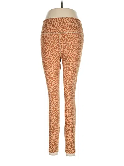 Pre-owned Uniquely Lorna Jane Leggings In Brown