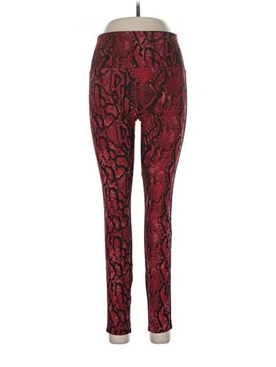 Pre-owned Uniquely Lorna Jane Leggings In Red