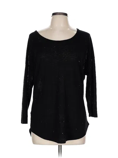 Pre-owned Uniquely Lorna Jane Pullover Sweater In Black