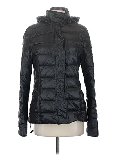 Pre-owned Uniquely Lorna Jane Snow Jacket In Black