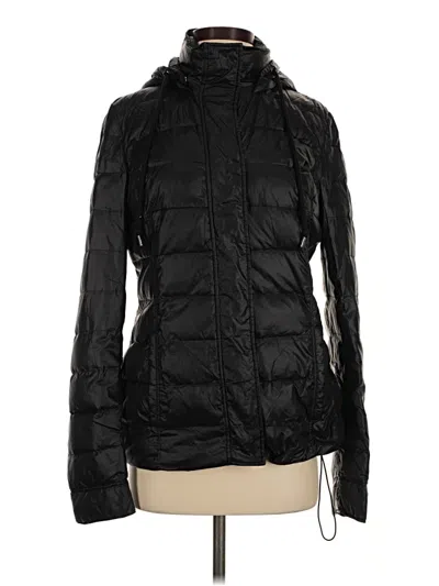 Pre-owned Uniquely Lorna Jane Snow Jacket In Black