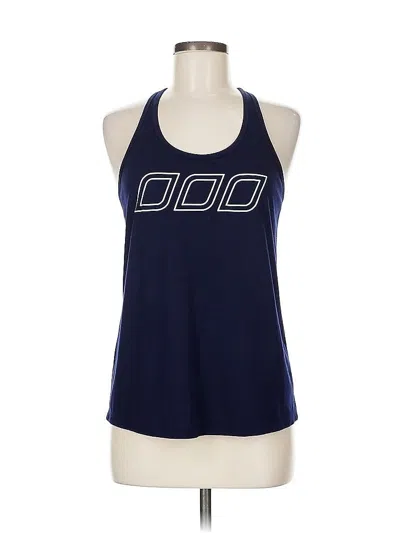 Pre-owned Uniquely Lorna Jane Tank Top Blue Halter Neckline Tops