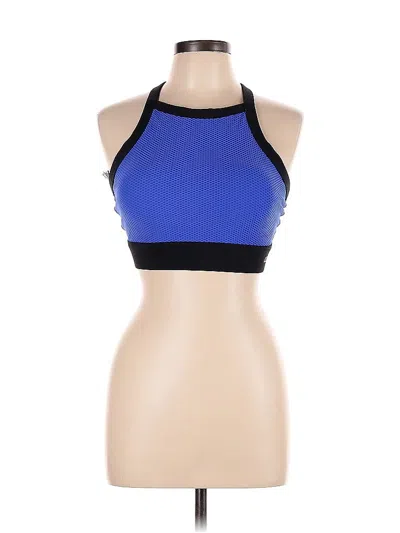 Pre-owned Uniquely Lorna Jane Tank Top Blue Halter Neckline Tops